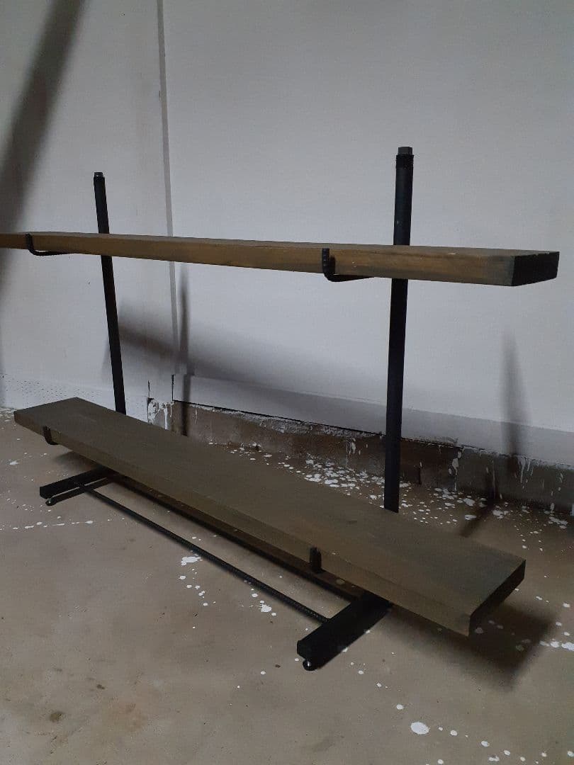 アイアン2段シェルフ　インダストリアル家具