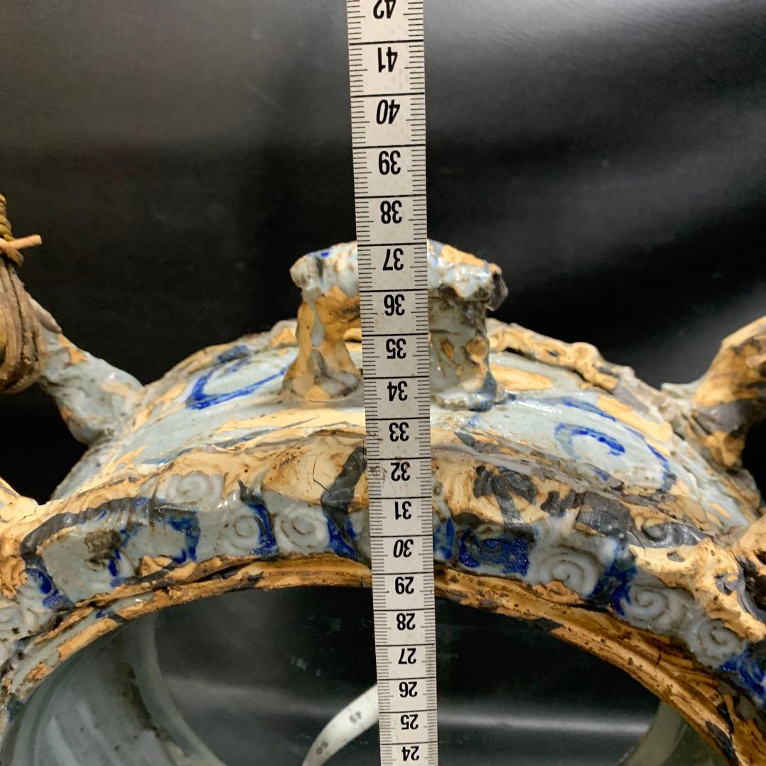 丸型の陶器の水槽　金魚・メダカ・インテリアに 和&アジアンテイスト