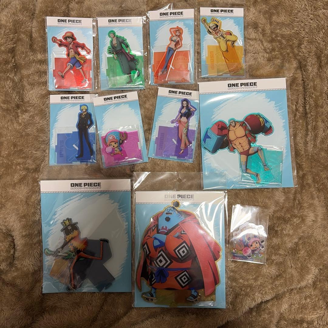 ONE PIECE アクリルスタンド 麦わらストア 出張店限定　麦わらの一味