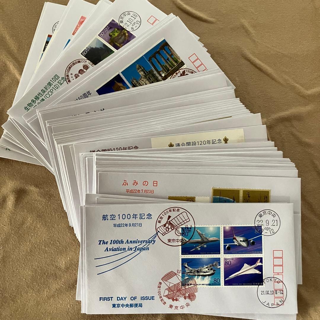 初日カバー 平成21年1月〜平成24年11月 400枚 満月印