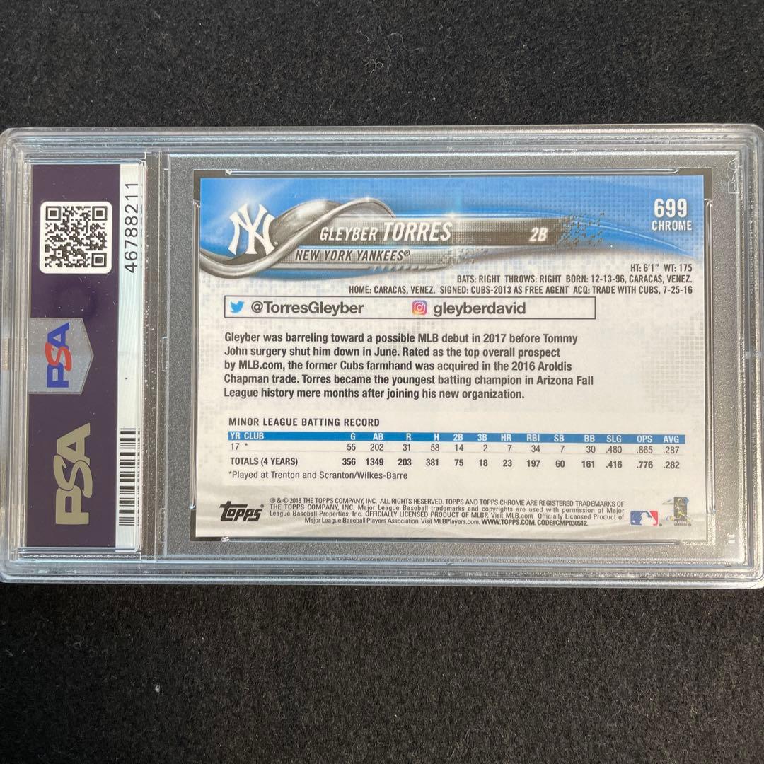 その他 MLB Gleyber Torres Sapphire PSA 10