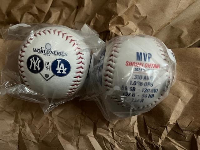 東京開幕記念WS24対戦記念＆大翔平NL・MV賞記念ローリングスBALL2個組