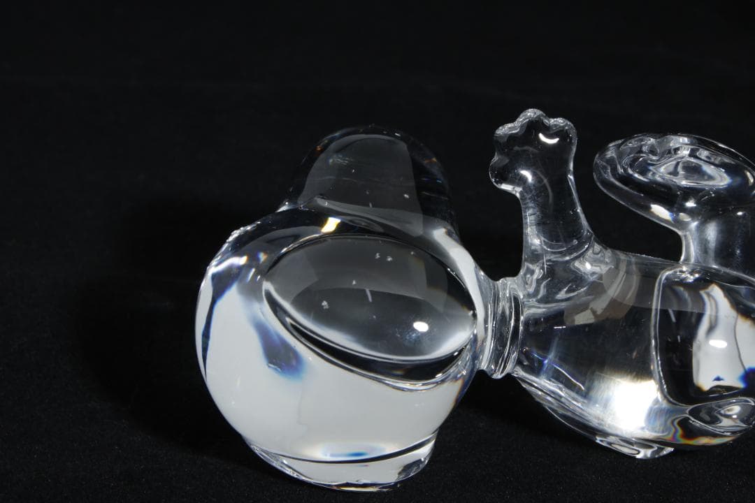 Eb2280 Baccarat バカラ スヌーピー クリスタル 置物 インテリア