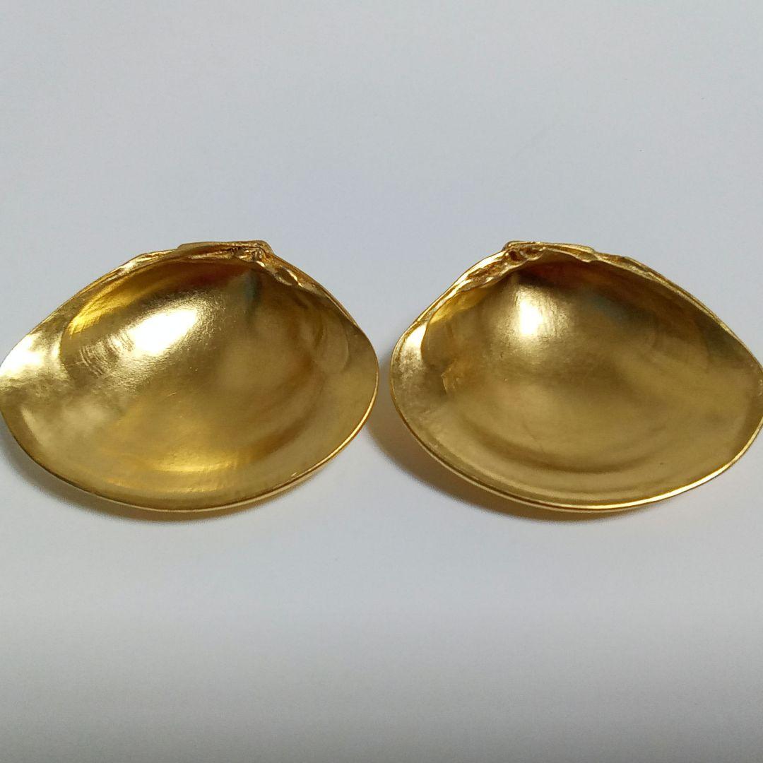 香合　桜蒔絵　蛤香合　早見征一