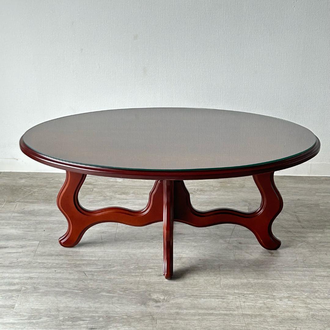 【最終値下げ】イギリス 家具 ガラストップ コーヒーテーブル 店舗什器 243A