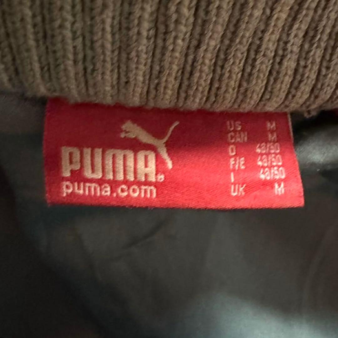 00s PUMA M レザージャケット　フェード　vintage加工　牛革　短丈