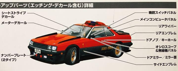 絶版 限定品 西部警察 1/24 マシーンRS-1 スーパーディテール仕様