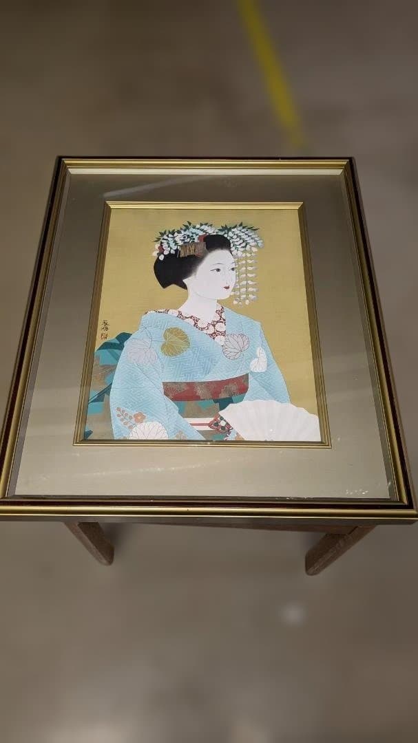 美明 女性の肖像 日本画