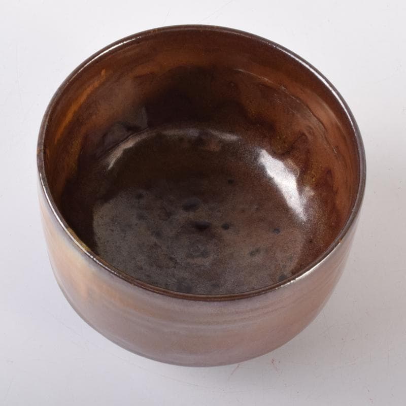 Q太郎　茶道具　高取焼　鬼丸雪山作　茶碗　共箱　V　7111