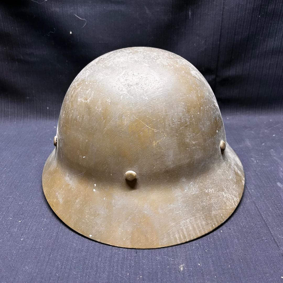 ▽Aa前1009 旧日本軍 三重朝日 鉄帽 大日本帝国 ヘルメット 陸軍