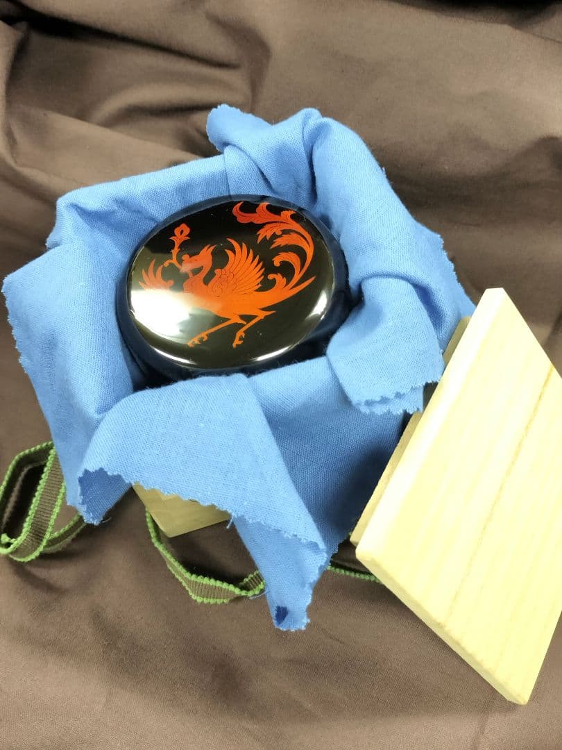 前端雅峰 白檀塗鳳凰文 蒔絵 平棗 共箱 漆器 漆芸茶道具 新品未使用品