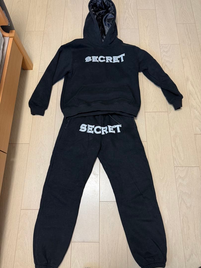 値下げ可能‼️ SECRET ブラック スウェットセットアップ M