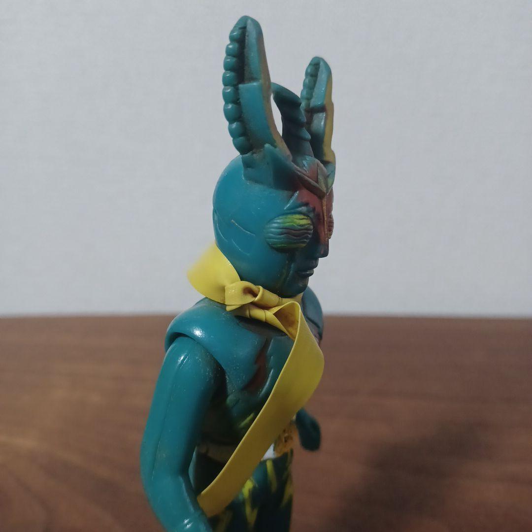 当時もの　ポピー製「イナズマン」オリジナルマフラー付き希少ソフビフィギュア