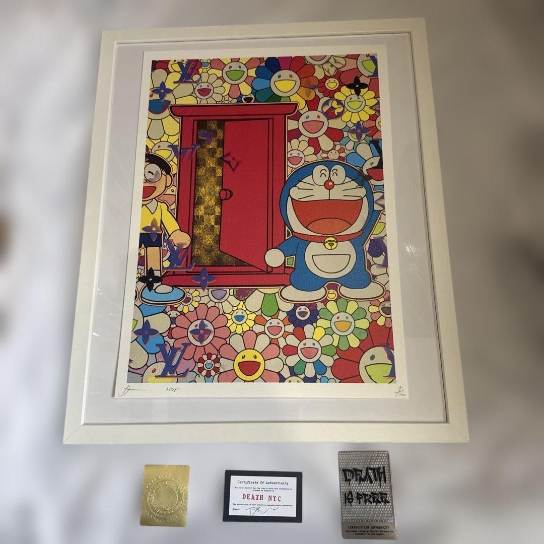 DEATH NYC 現代アートポスター　世界100枚限定　黒額装　あゆみ