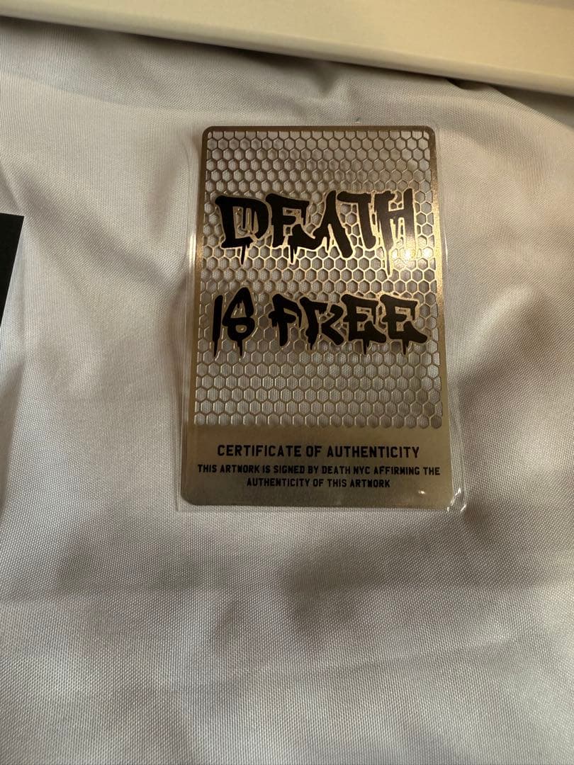 DEATH NYC 現代アートポスター　世界100枚限定　黒額装　あゆみ