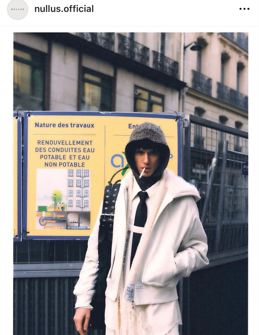 小物 NULLUS 24aw DRAPED BALACLAVA