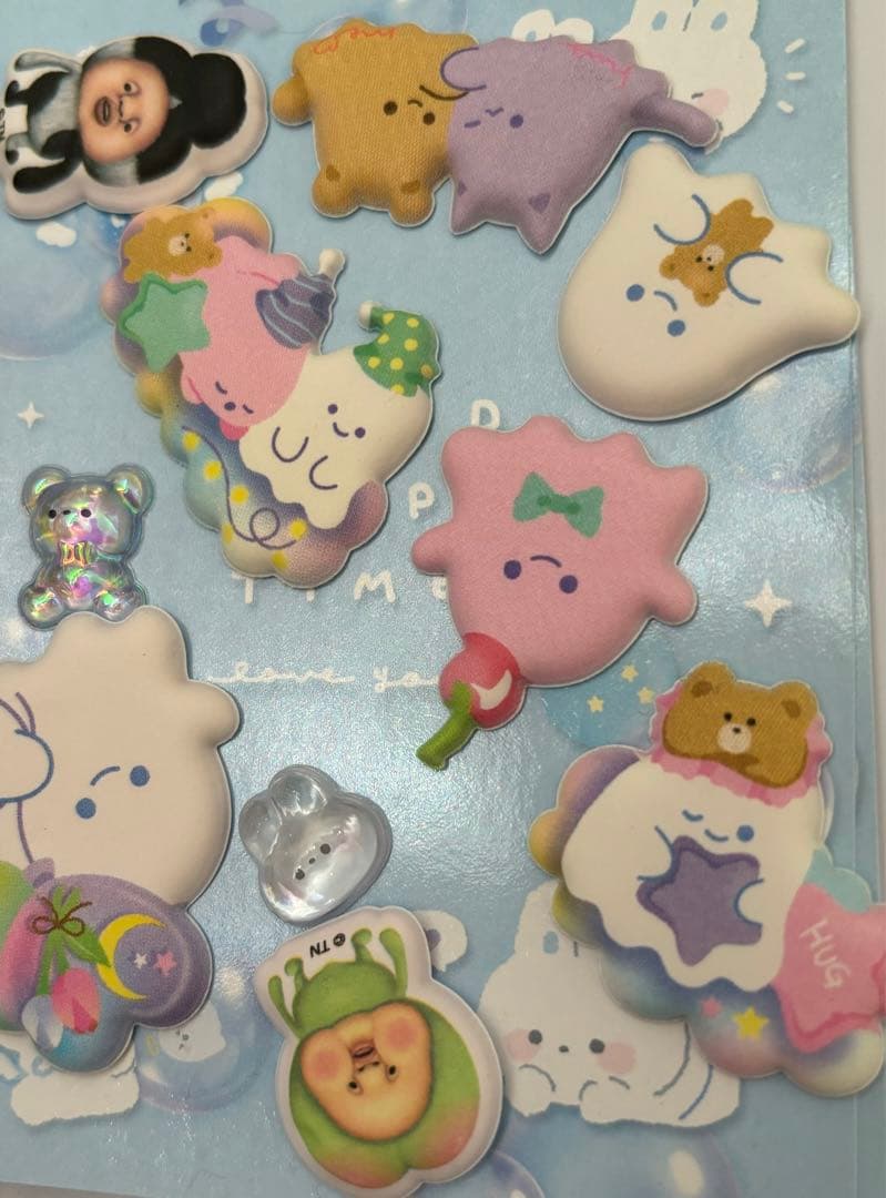 シール帳　完成品　ボンボンドロップシール　タイルシール　ウォーターシール