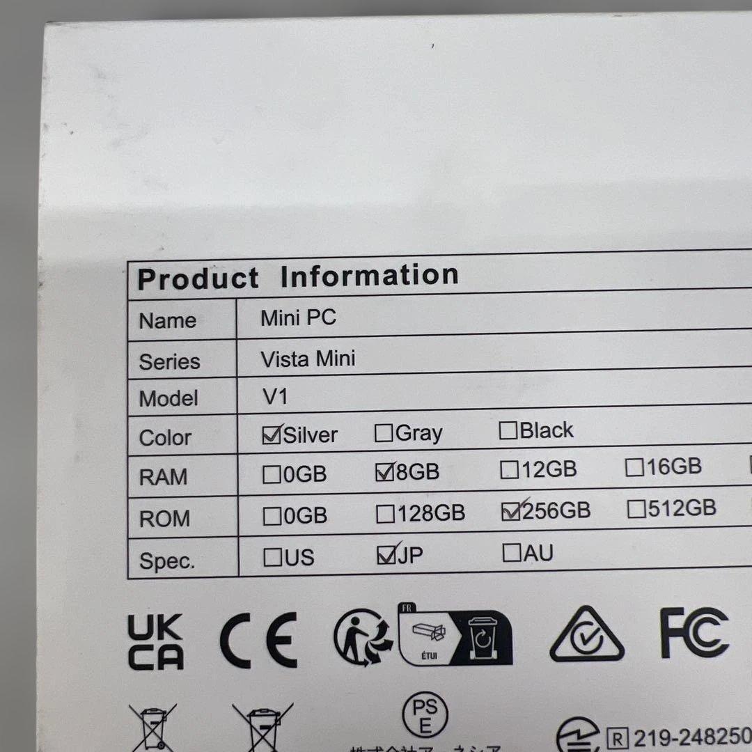 510486　ミニpc n150 8gb 256gb ssd 4K2画面