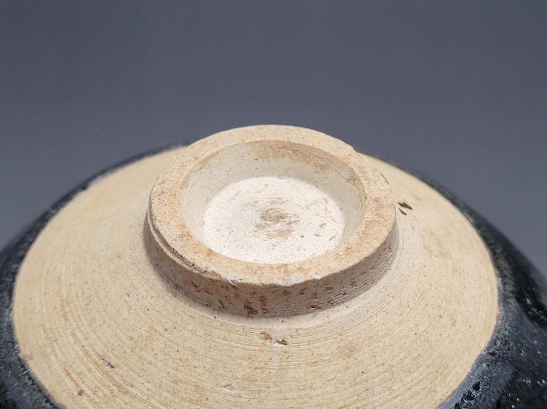 黒釉 窯変紋 茶碗 宋元時代 幅約15.7cm