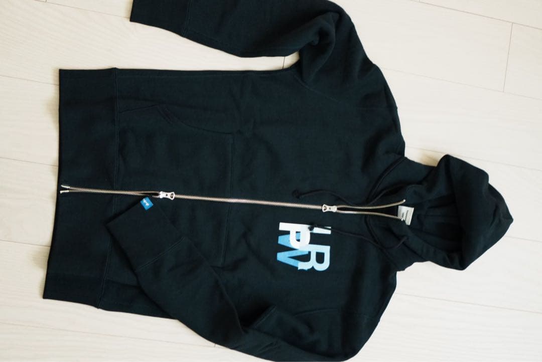 【新品】ループウィラー L.P.R.W. 吊り編みフルジップフーディ ネイビー