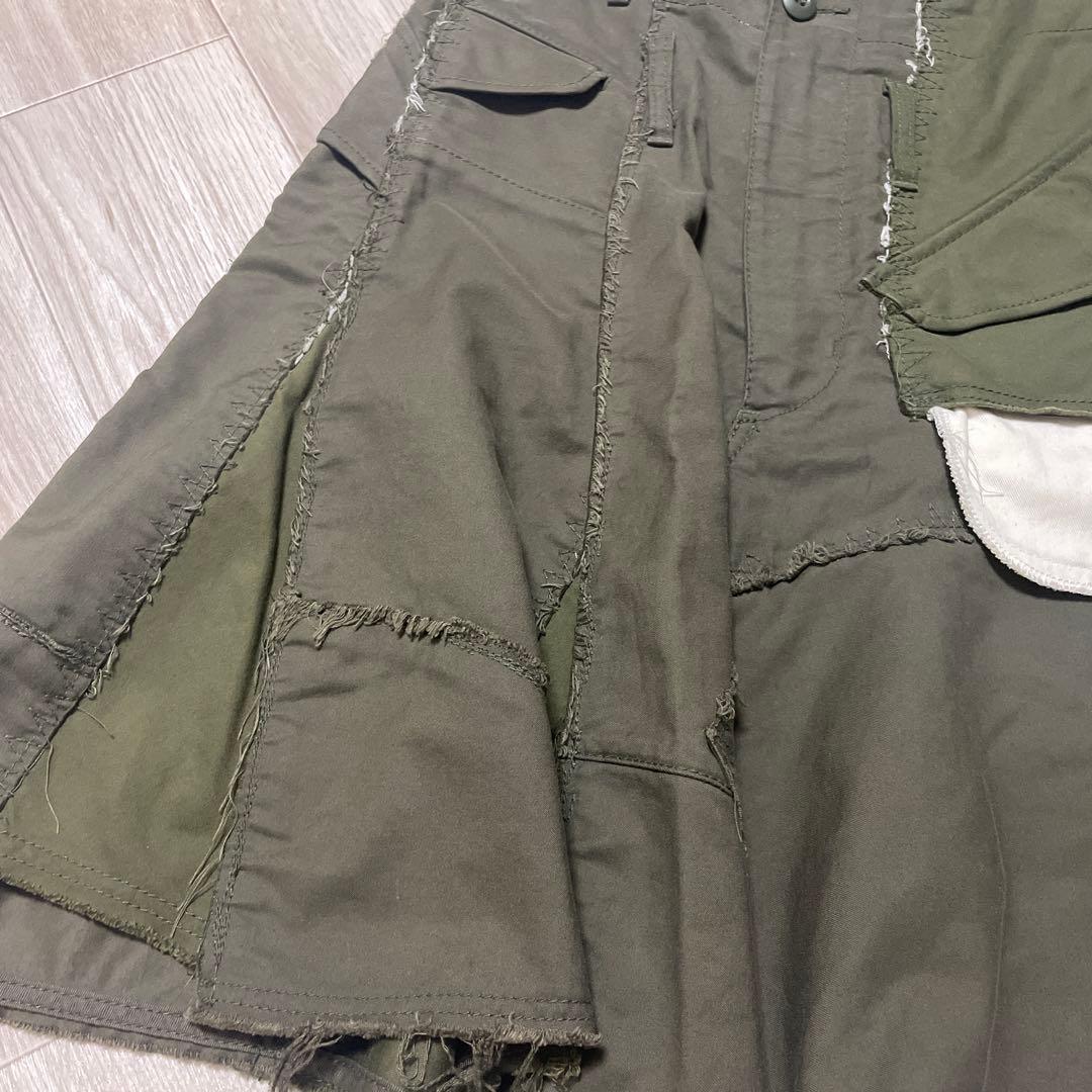 ジュンヤワタナベ コムデギャルソン 再構築 ミリタリースカート