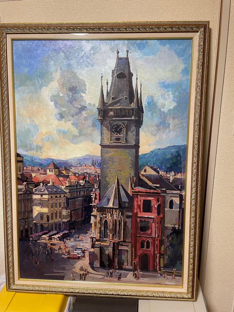 【処分特価】Richard Taubenek/リチャードタウベネク/油彩画/特大