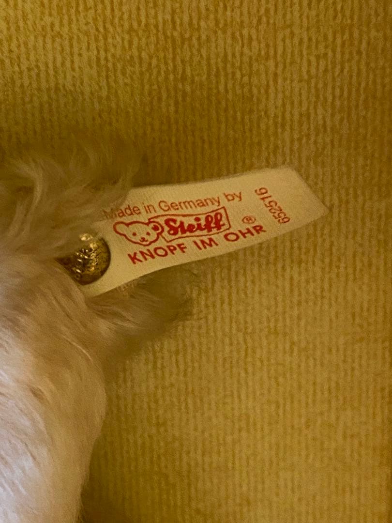 steiff社テディベア　ベビーマサコ超貴重/証明書付き