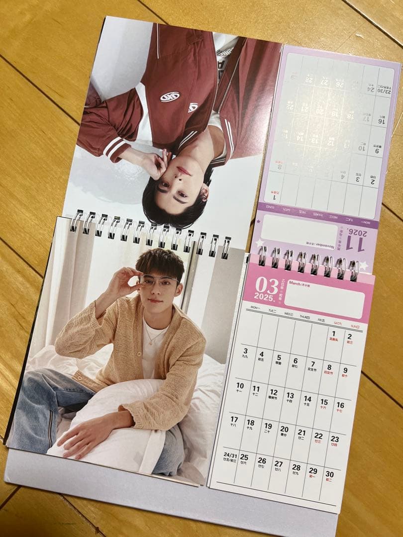 1780円最新ワンホーディー王鹤棣カレンダー 2025+2026年カレンダー①