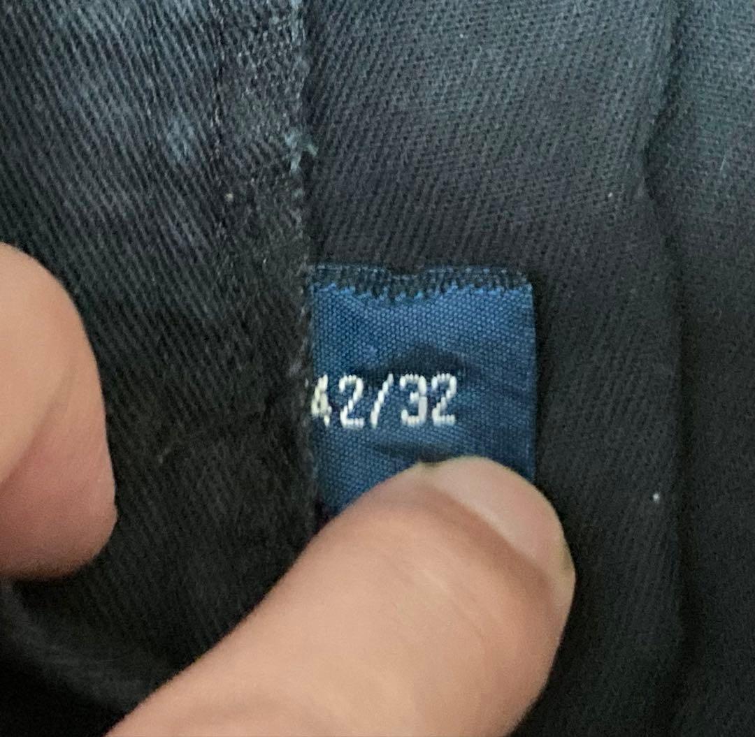 Polo Ralph Lauren 2タックチノ ブラック W42 アンドリュー