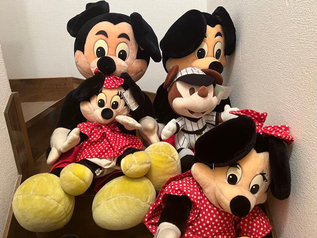 平成レトロ　ディズニー　ぬいぐるみ　ミッキー　ミニー　ドナルド　デイジー　大きい