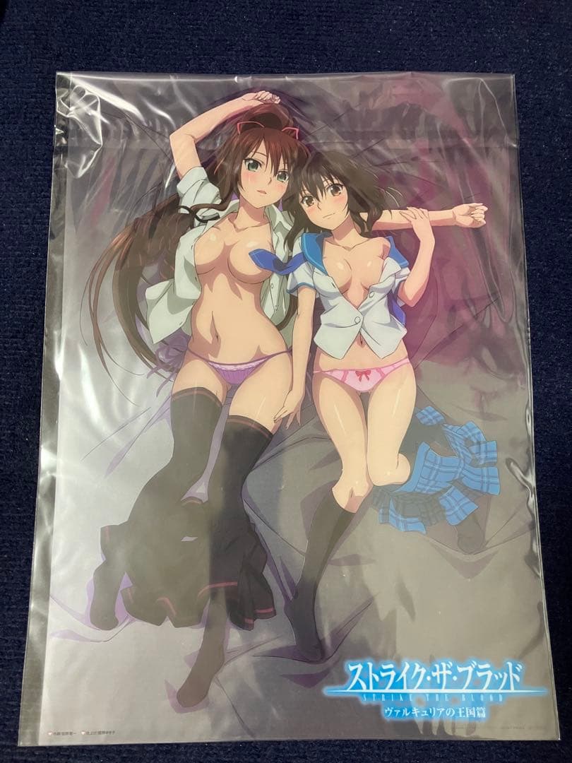 【非売品】ストライク・ザ・ブラッド 姫柊雪菜 煌坂紗矢華 A3 クリアポスター