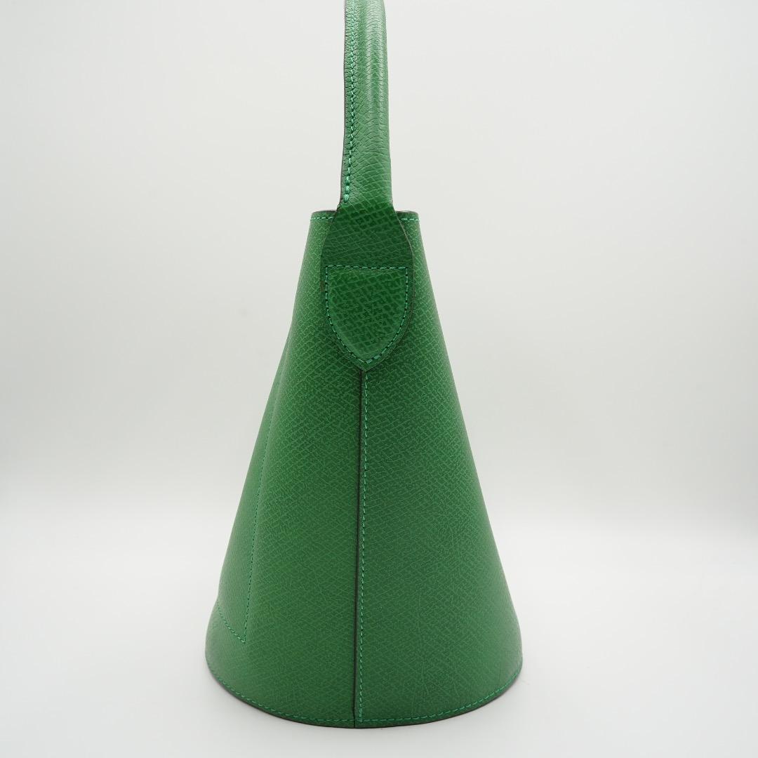 LONGCHAMP バゲットバッグ レザー グリーン