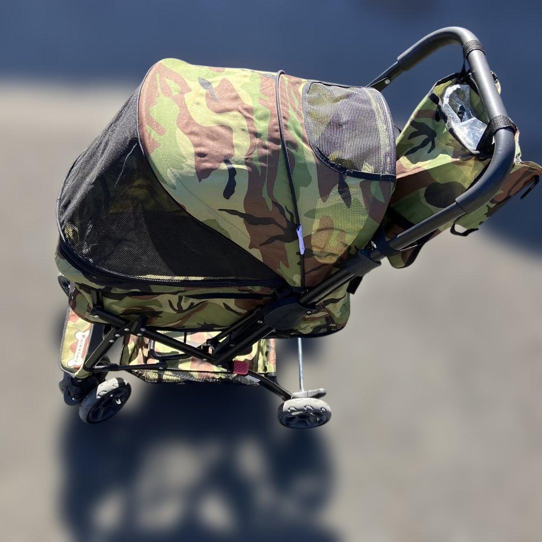 [廃版品] ピッコロカーネ ペットカート PRIMO プリモ 迷彩柄 対面式
