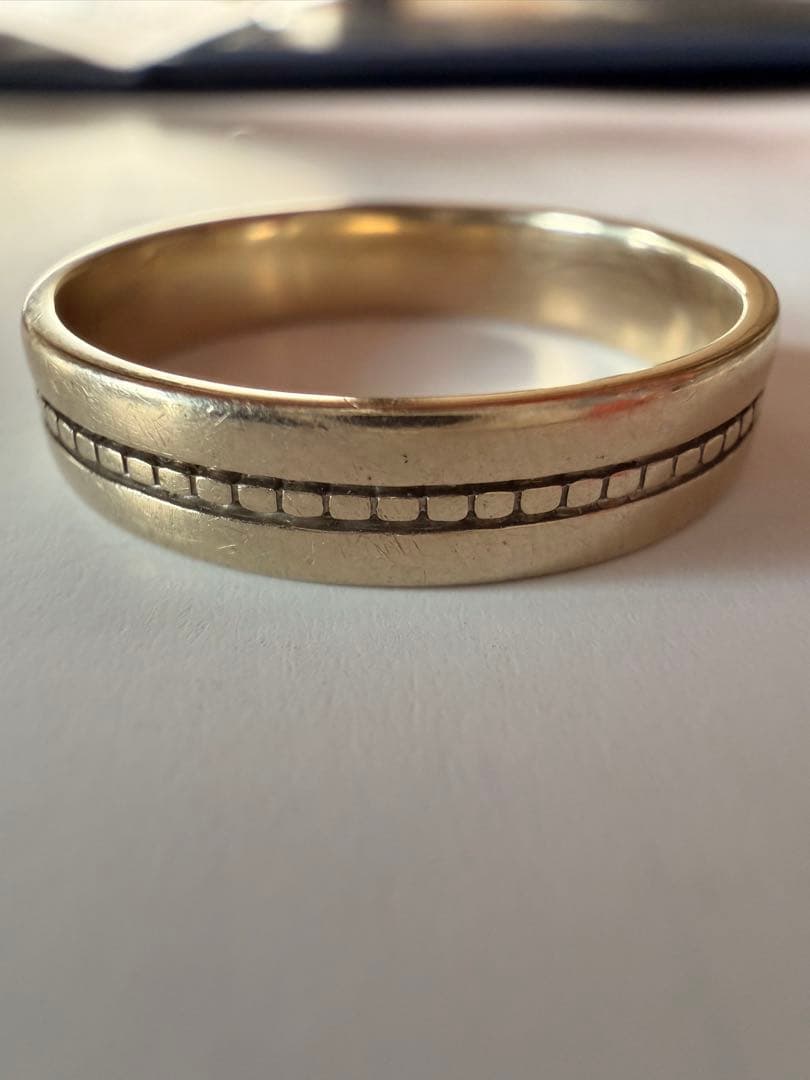 DIAS K18WG ホワイトゴールド リング 約19号 内径19mm 保証書有