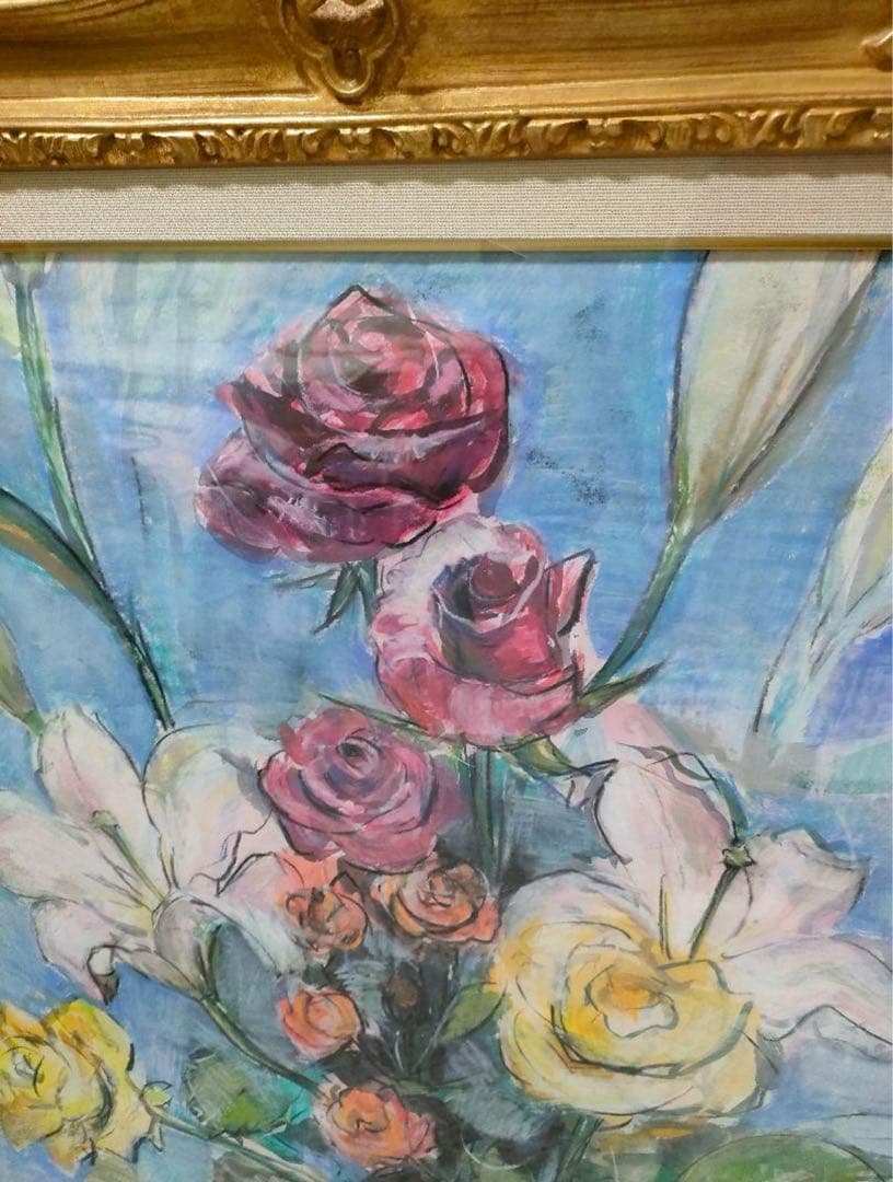 【最高級】珍しいF15号です。ゴールド木製油彩額縁