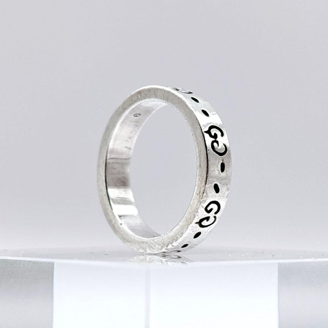 GUCCI グッチ ゴースト レディース 9号 シルバー925 スカル