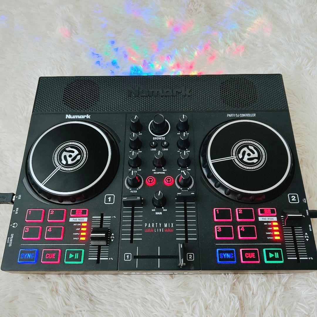 【付属品完備】 Numark PARTY MIX LIVE DJ スピーカー内蔵