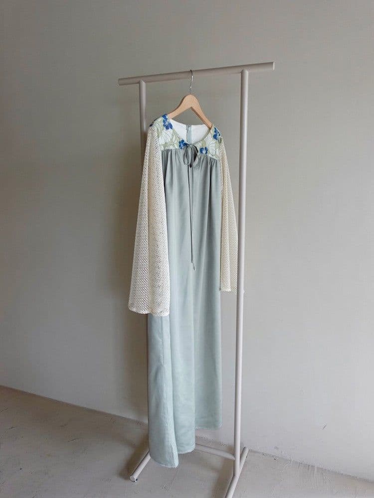 スーツ・フォーマル・ドレス sahara Mesh Sleeve Dress