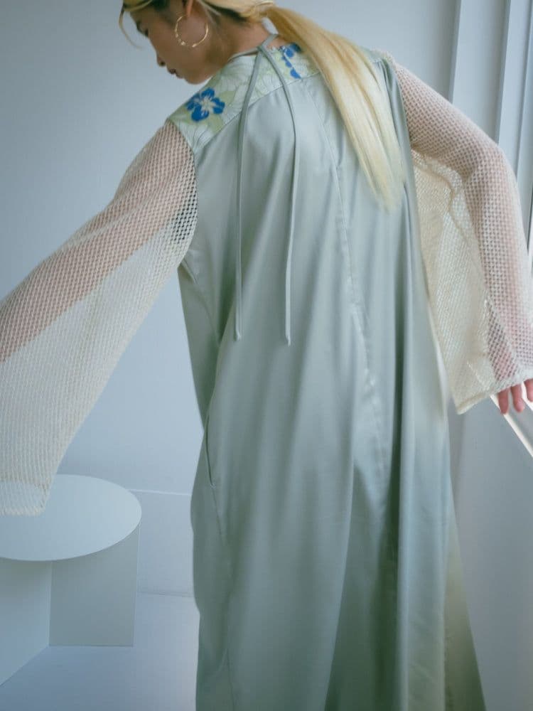 スーツ・フォーマル・ドレス sahara Mesh Sleeve Dress