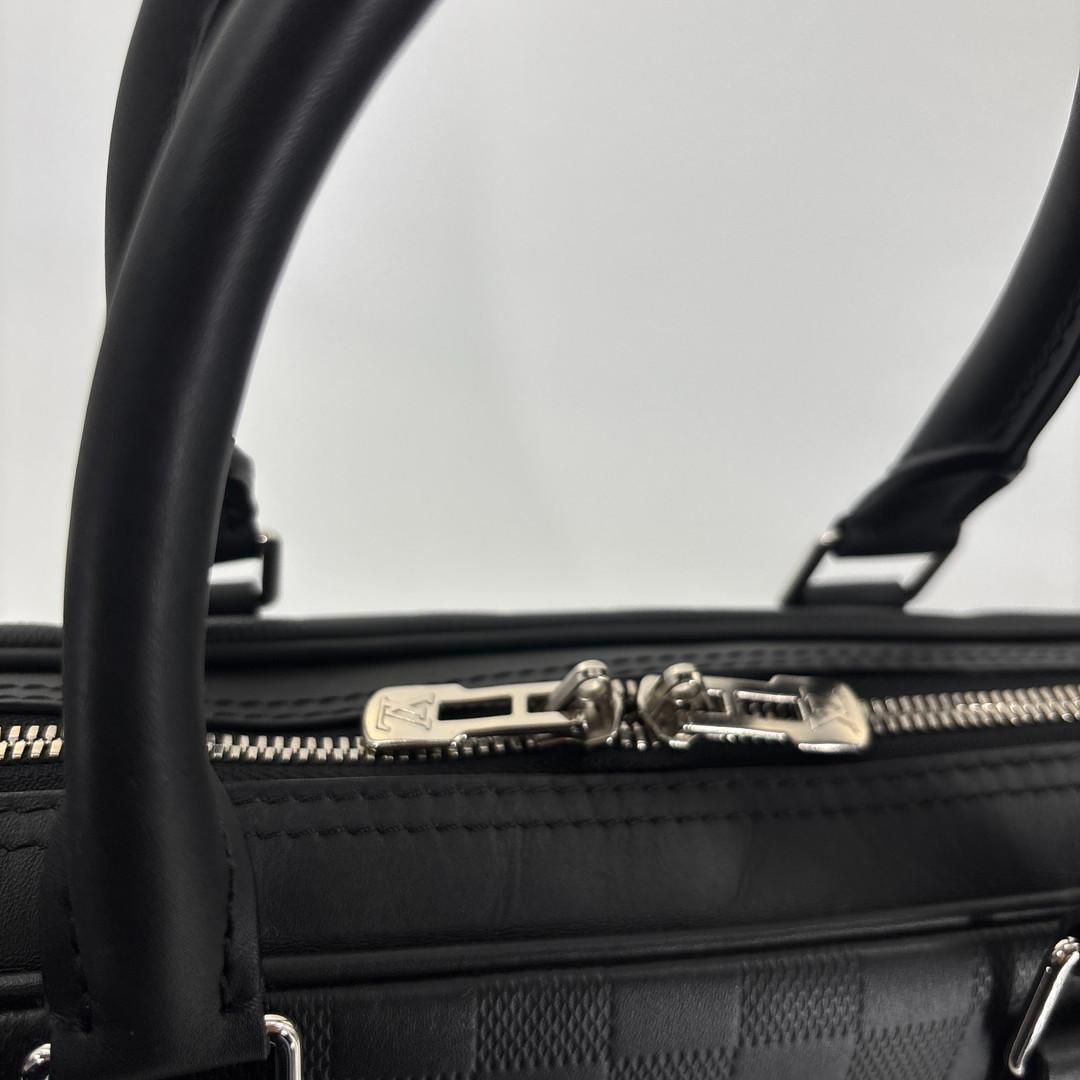 未使用 ルイヴィトン PDV ビジネスバッグ ダミエアンフィニ ブラック メンズ