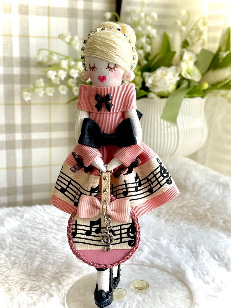 ラベンダーカラー❤️親子コーデ❤️ハンドメイド♡ドールチャーム