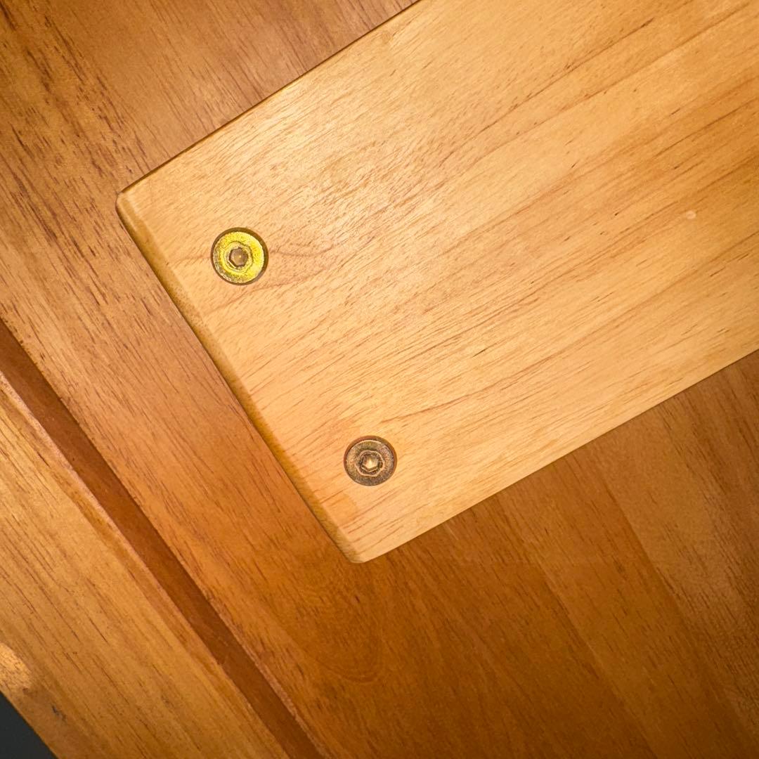 ※引き取り限定※『白王』無垢材180ダイニングテーブル6点セット回転椅子➕ベンチ