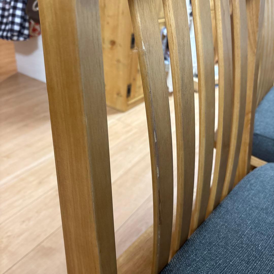 ※引き取り限定※『白王』無垢材180ダイニングテーブル6点セット回転椅子➕ベンチ