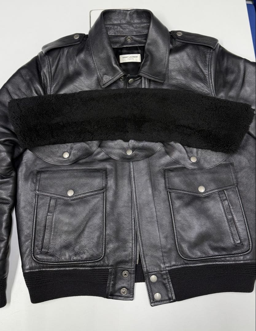 Saint Laurent サンローラン レザージャケット　デザイナー着用