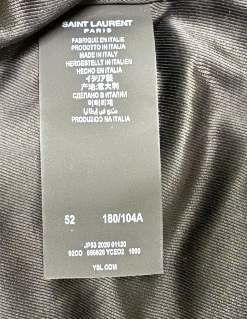 Saint Laurent サンローラン レザージャケット　デザイナー着用