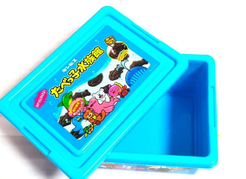 たべっ子どうぶつ トランク 缶　コンテナBOX ①