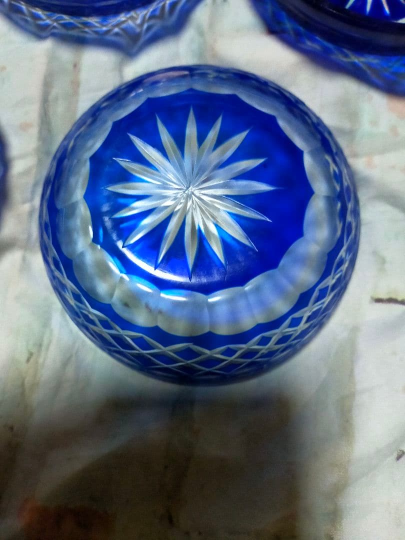 薩摩切子お皿５枚