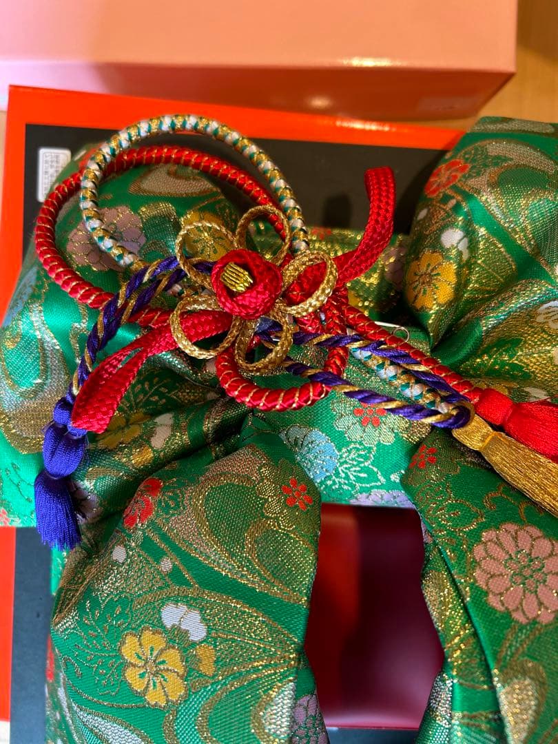 定価20900円　七五三 結び帯　箱せこセット 緑