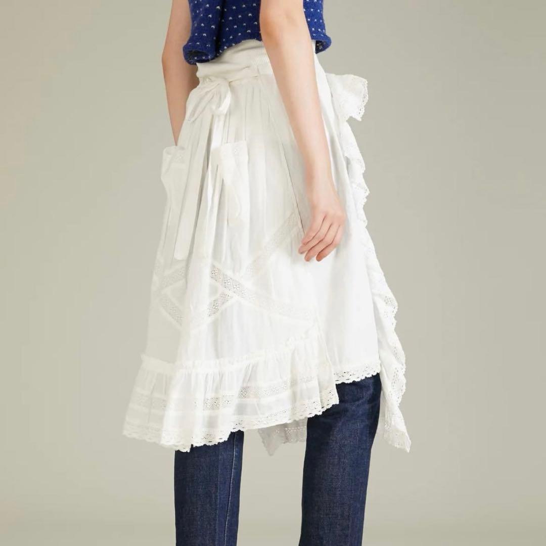スローブイエナ　クリンクル　レーススカート　クッションブラウス　ヴィンテージ