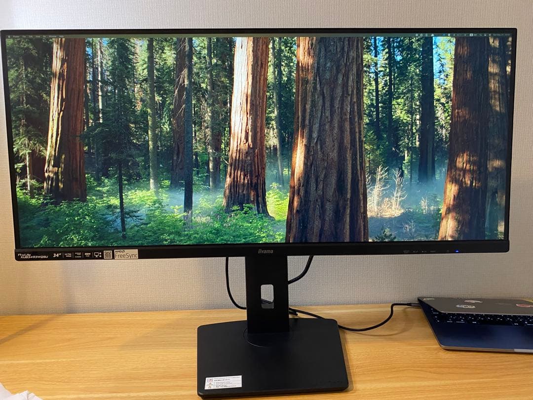 【美品】34インチ iiyamaウルトラワイドモニター 本体